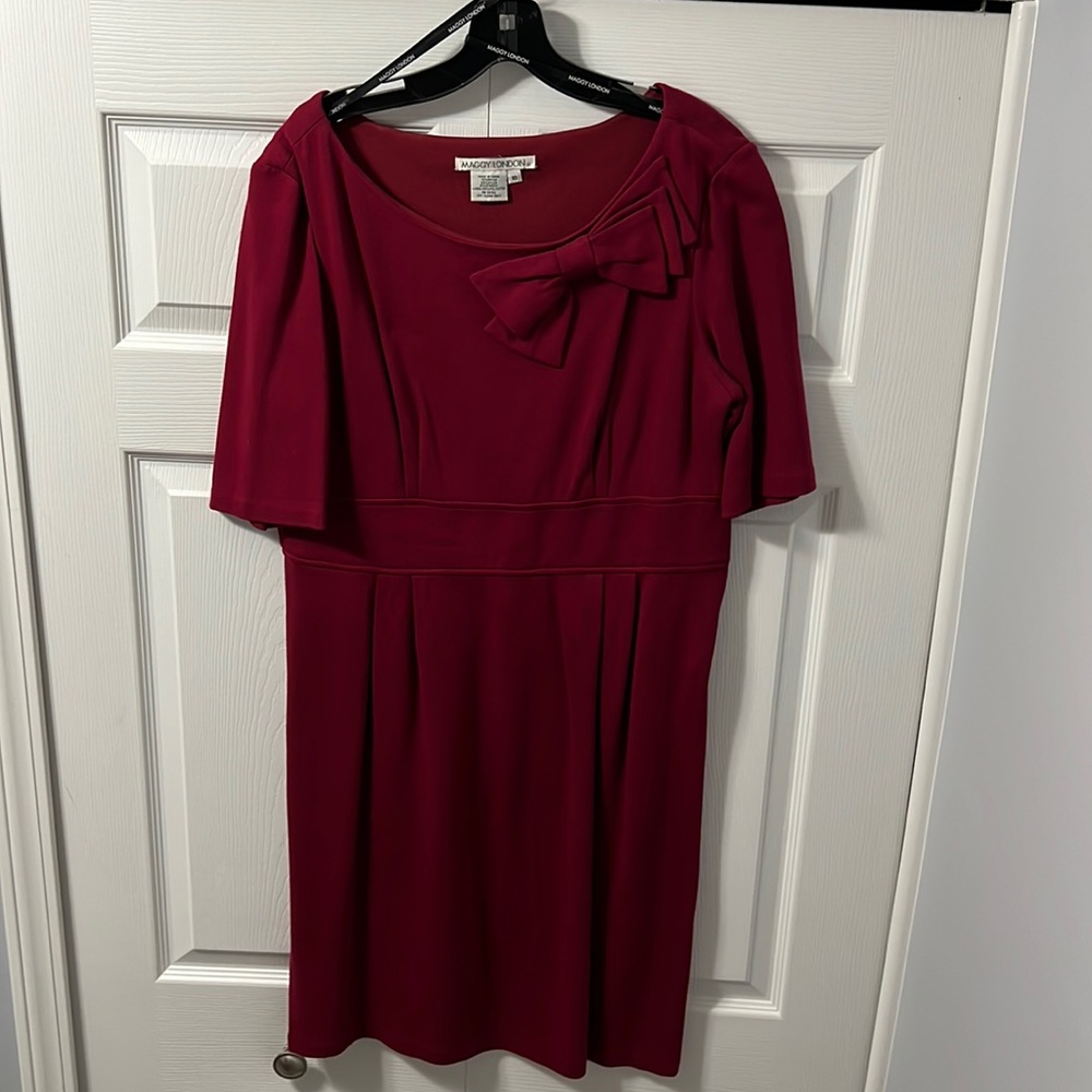 Maggy London red bow dress